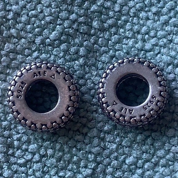 Light Pink Sparkle Spacer Charm - Picture 3 of 4